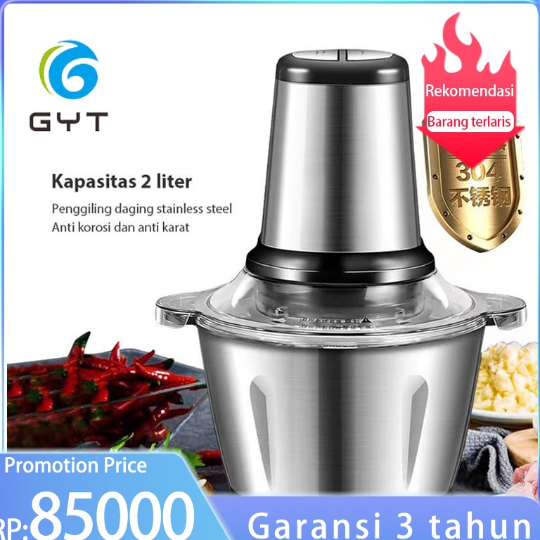 MURAH BANGET GYT Blender Kapsul 2 Liter Stainless steel penggiling daging