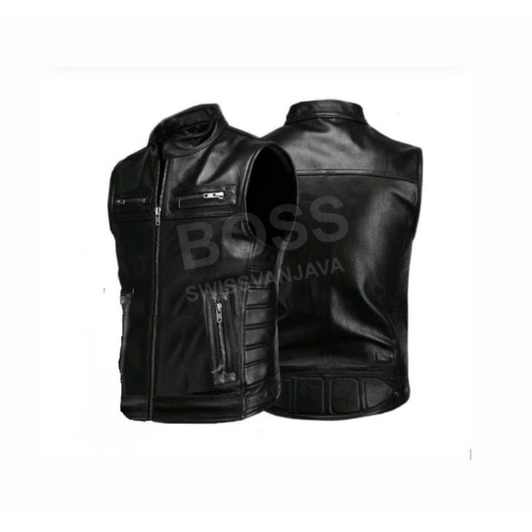 Ayo Ramaikan ROMPI KULIT PRIA BIKERS ASLI HARLEY-DAVIDSON VEST KULIT COWBOY STYLE MF.VEST.04 Weekday