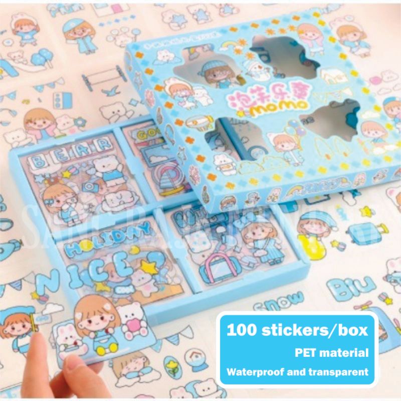 

VP8 STICKER MOMO WATERPROOF DAPAT BOX ISI 100 LEMBAR STIKER BKC