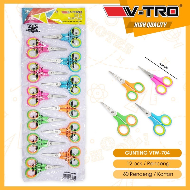 

Y27 (HARGA 1 RENTENG KECIL = 12PCS ) GUNTING KECIL WARNA, PEMOTONG, ALAT POTONG, GUNTING WARNA D6E