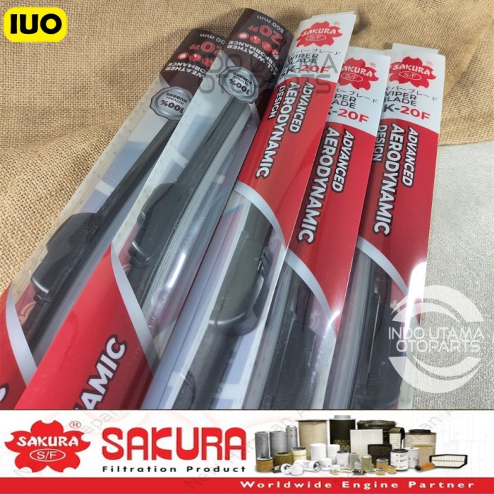 Wiper Frameless Mitsubishi Kuda Karet Kaca Mobil SAKURA star