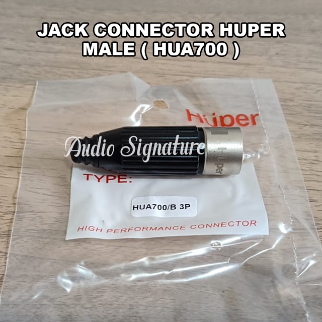 Jack Canon XLR Huper Male (cowok) HUPER HUA-700 / HUA700 Original