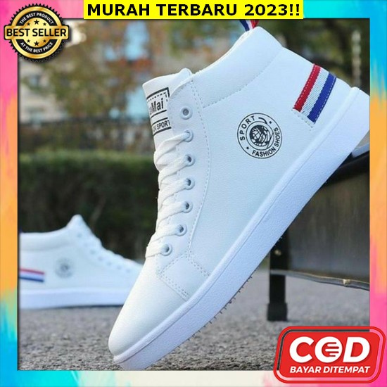 Sepatu Sneakers Pria Hitam Kekinian Sepatu Pria Sneakers Kerja Running Spatu Cowok Terbaru 2023 Snek