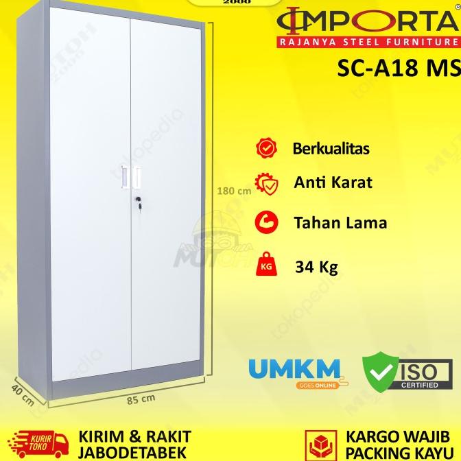 

Importa Sc-A18 Bt/Ms Lemari Arsip Besi Pintu Swing Plat Limited Edition