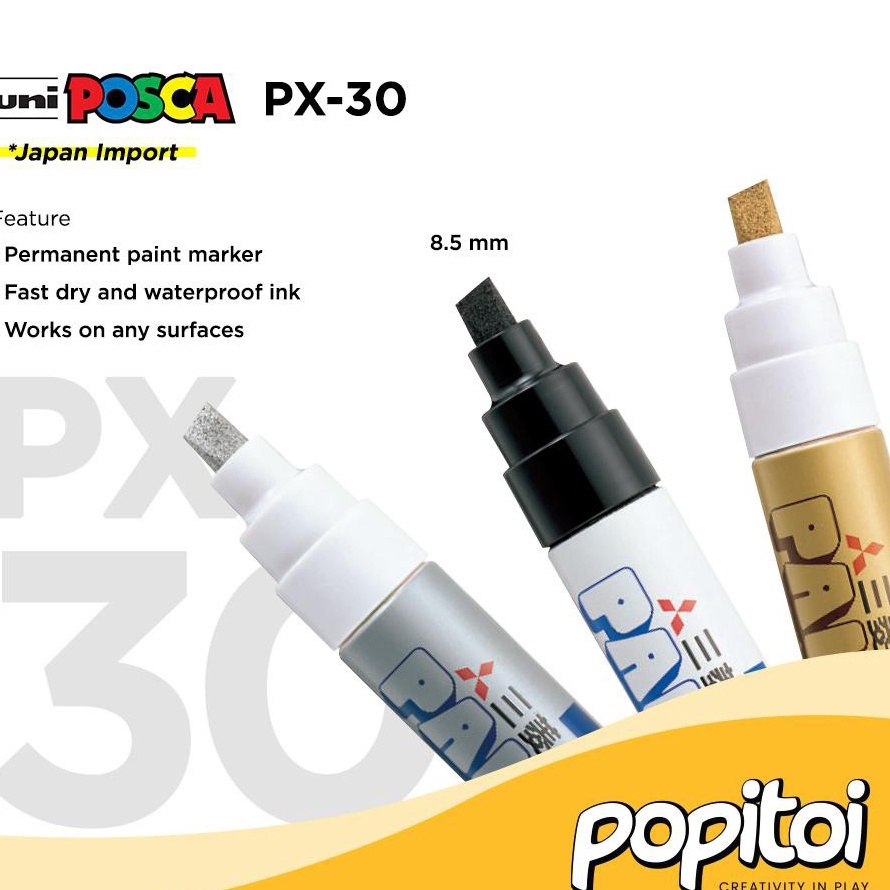 

✨Original✨ UNI Mitsubishi Paint Marker PX30 PX-30 Permanen Spidol Cat Oil Based gas !!