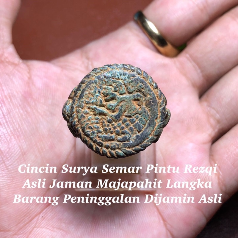 Cincin Kuno Surya Semar Asli Majapahit Langka