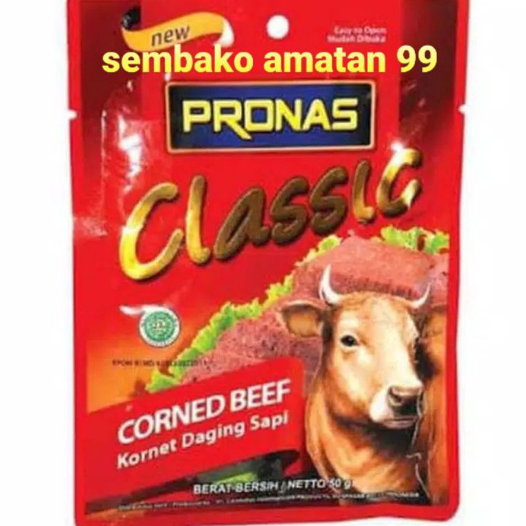 

RXQF0489 【Penjualan Terbaik】COD Pronas Corned Beef Classic Cheese 50 Gram