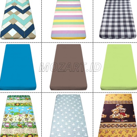 Bestseller Sprei Sarung kasur busa resleting 100x200 100x200x15 100x200x20 100x200x25 100x200x30 Ter