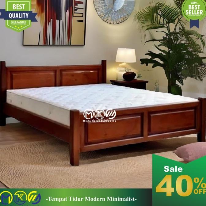 Promo Mki Tempat Tidur Minimalis Kayu Jati Terbaik Dipan Kayu Jati Bestq