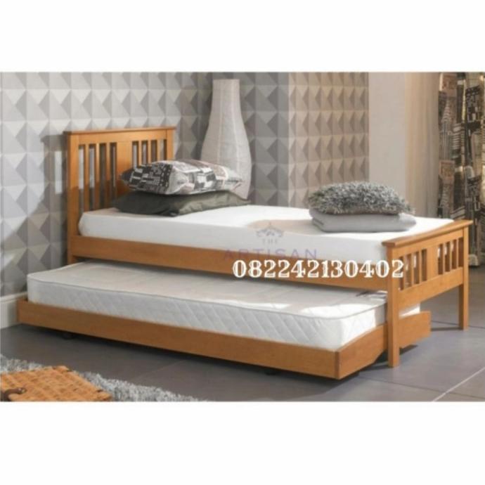 Promo Dipan Sorong Jati 120 X 200 , Tempat Tidur Sorong Kayu Jati Bestq