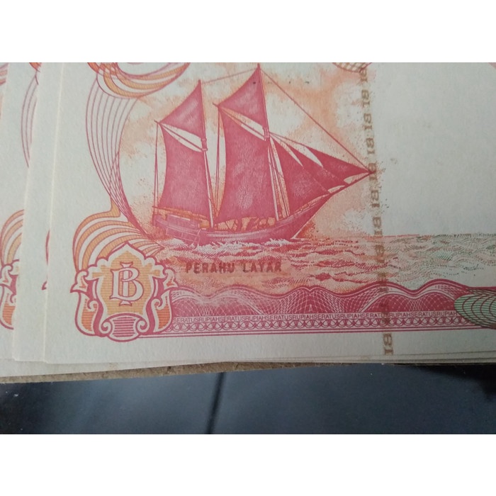 Uang Kertas 100 Rupiah Perahu Layar Tahun 1991 Unc Murah