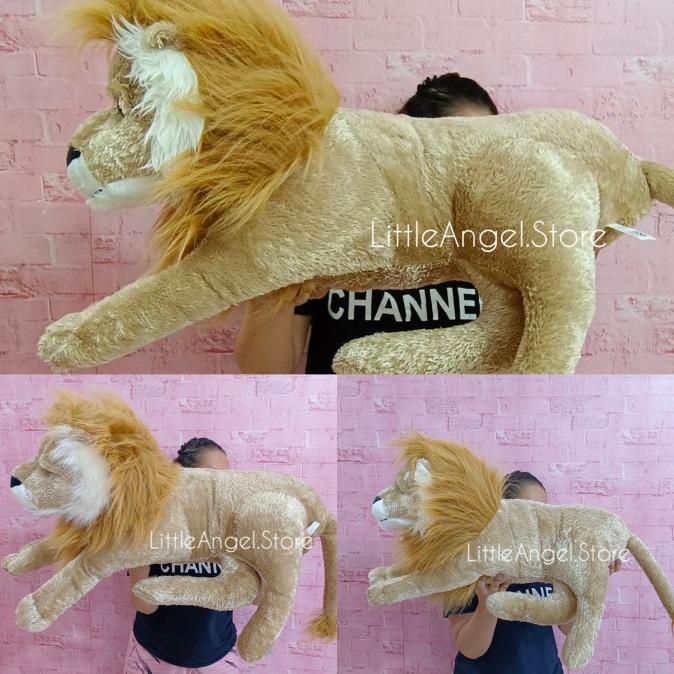 Boneka Animal Hewan Lion Singa Baring Ukuran Giant Jumbo Besar Big