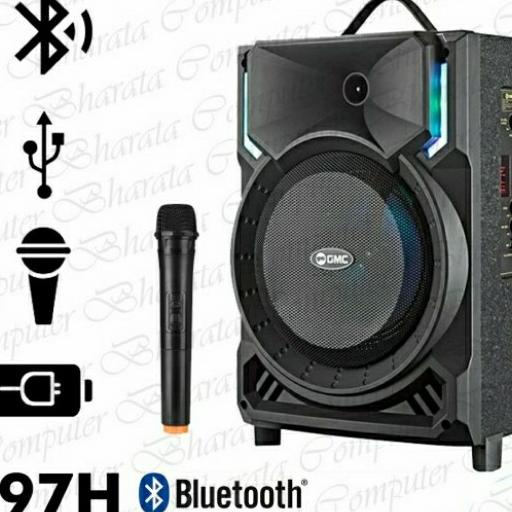 SPEAKER BLUETOOTH GMC 897H BONUS MIC KARAOKE WIRELESS/SALON AKTIF