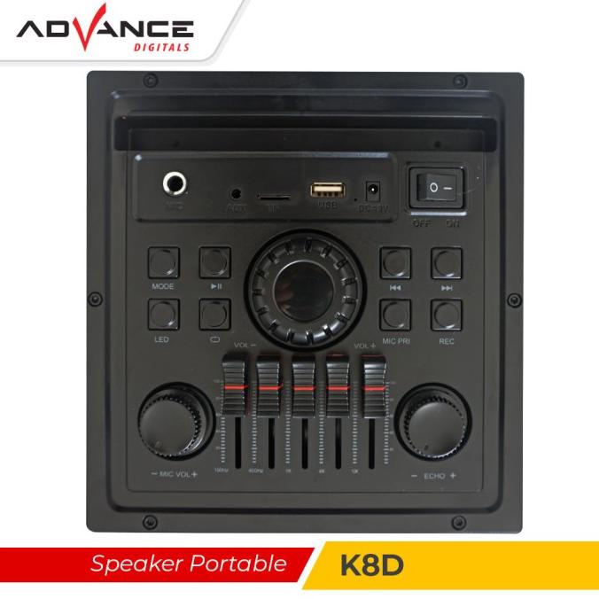 Speaker Meeting Advance K8D 8 Aktif Portable Bluetooth karaoke