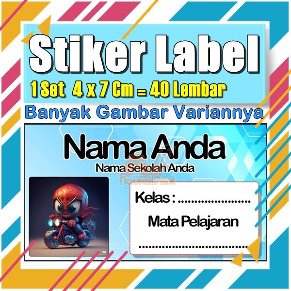 

Stiker Label Nama Buku Pelajaran Anak Karakter Hewan Lucu Cute Murah Sticker Kecil Banyak 20 Lembar Anime Vol-67