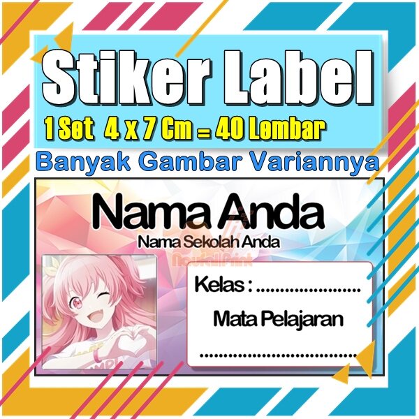 

Stiker Label Nama Buku Pelajaran Anak Karakter Hewan Lucu Cute Murah Sticker Kecil Banyak 20 Lembar Anime Vol-104