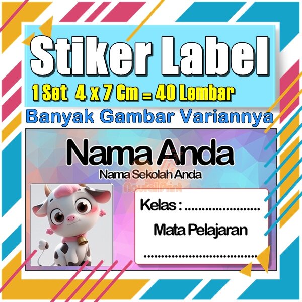 

Stiker Label Nama Buku Pelajaran Anak Karakter Hewan Lucu Cute Murah Sticker Kecil Banyak 20 Lembar Anime Vol-120