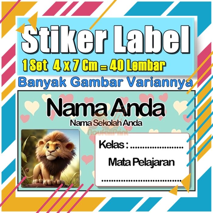 

Stiker Label Nama Buku Pelajaran Anak Karakter Hewan Lucu Cute Murah Sticker Kecil Banyak 20 Lembar Anime Vol-165
