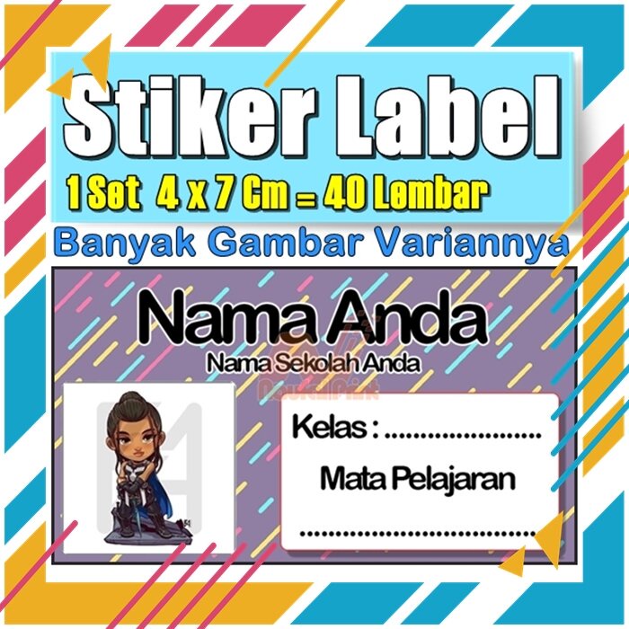 

Stiker Label Nama Buku Pelajaran Anak Karakter Hewan Lucu Cute Murah Sticker Kecil Banyak 20 Lembar Anime Vol-185