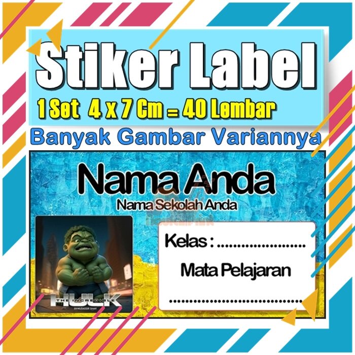 

Stiker Label Nama Buku Pelajaran Anak Karakter Hewan Lucu Cute Murah Sticker Kecil Banyak 20 Lembar Anime Vol-216