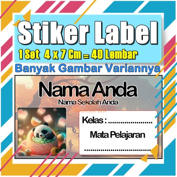 

Stiker Label Nama Buku Pelajaran Anak Karakter Hewan Lucu Cute Murah Sticker Kecil Banyak 20 Lembar Anime Vol-385