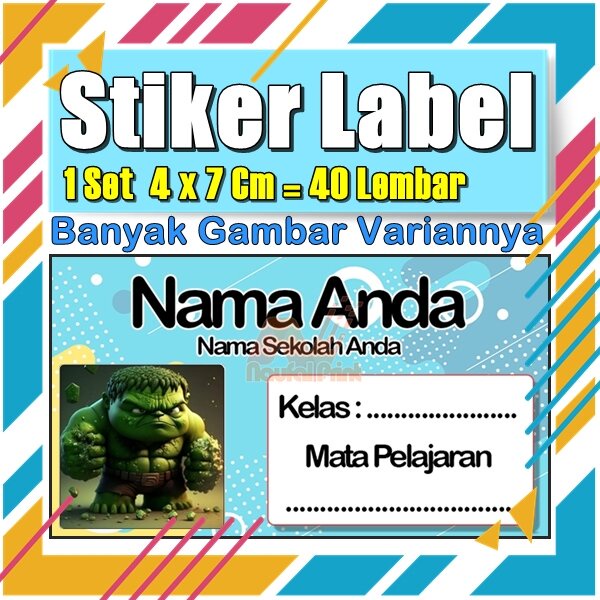 

Stiker Label Nama Buku Pelajaran Anak Karakter Hewan Lucu Cute Murah Sticker Kecil Banyak 20 Lembar Anime Vol-561