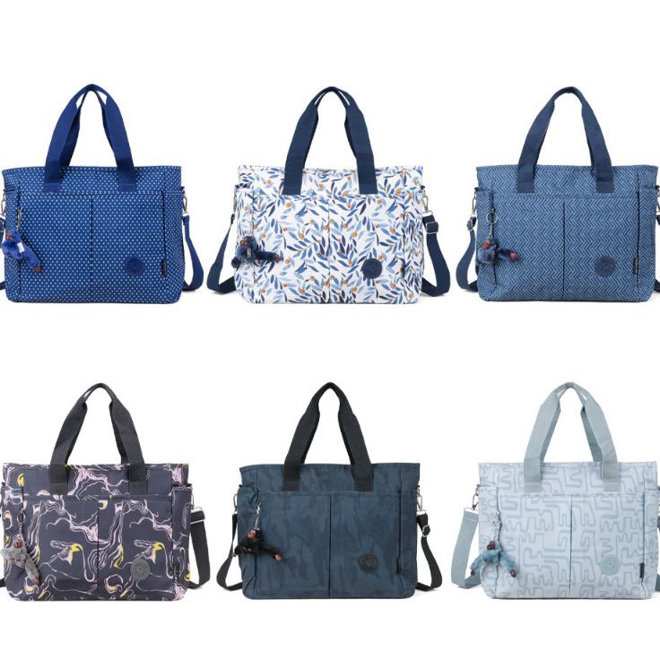 ￣ VD TOTE BAG JUMBO MOTIF 3128 SELEMPANG WANITA NYLON 2IN1 - TAS TRAVEL HOSPITAL BAG - TAS GYM FITNE