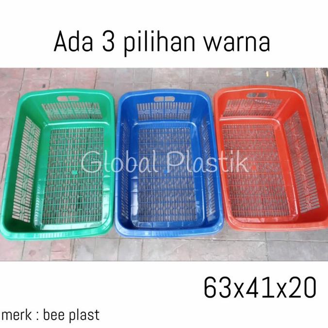 Laris Keranjang Laundry Plastik Baju Kotor Kotak Besar Warna