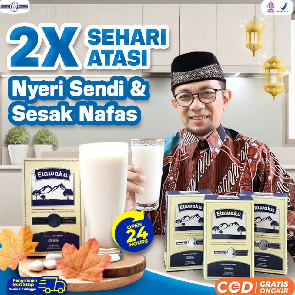 

FVMZ4395 【Penjualan Terbaik】COD Etawaku Platinum - Susu Kambing Etawa Penambah Kalsium Kuatkan Tulang & Sendi Solusi Atasi Gangguan Pernapasan Pernafasan Asma Bronkitis Pneumonia Sesek Napas Tingkatkan Kekebalan & Imunitas Tubuh Isi 200gr