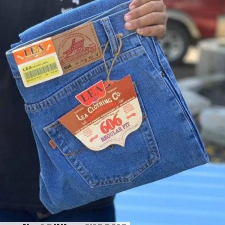 Discount5.5 CELANA JEANS PRIA LEA STANDAR REGULER PREMIUM 28 sampai 38 bisa COD ProdukMYG6