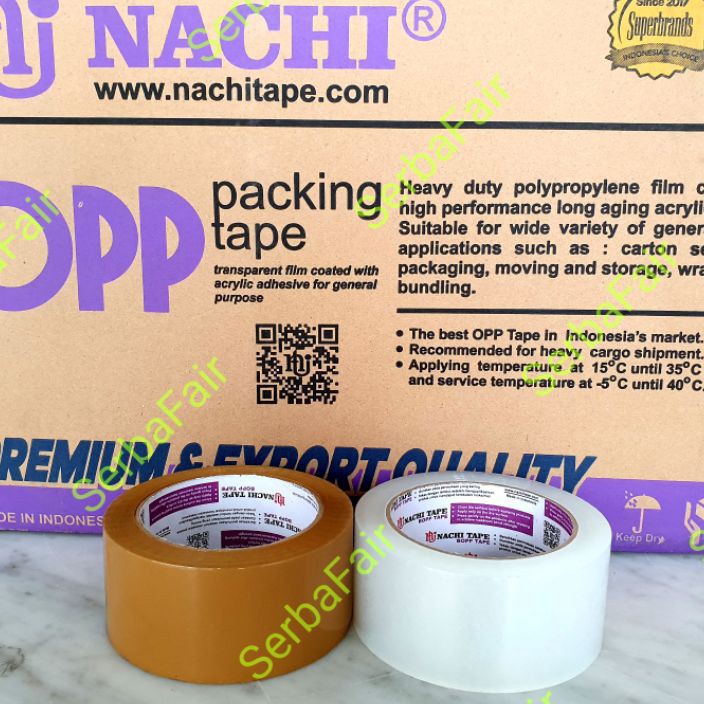 

RHHG9238 ✔ Lakban bening / coklat Nachi 2 inch 100 yard kualitas terbaik ORI Core Ungu