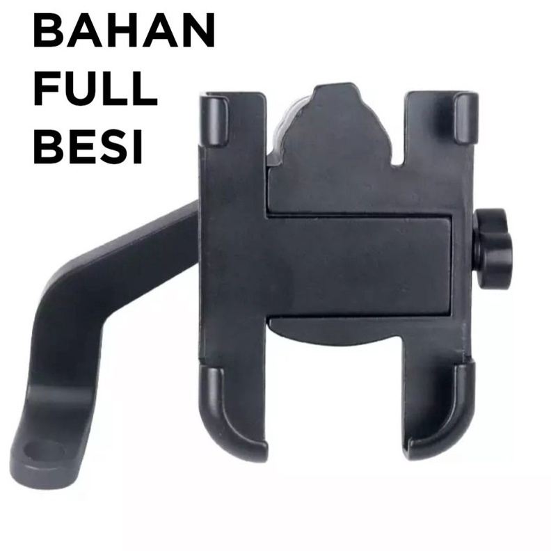 Promo Holder HP Motor Besi di Spion Motor/ Stand Holder HP Motor Besi