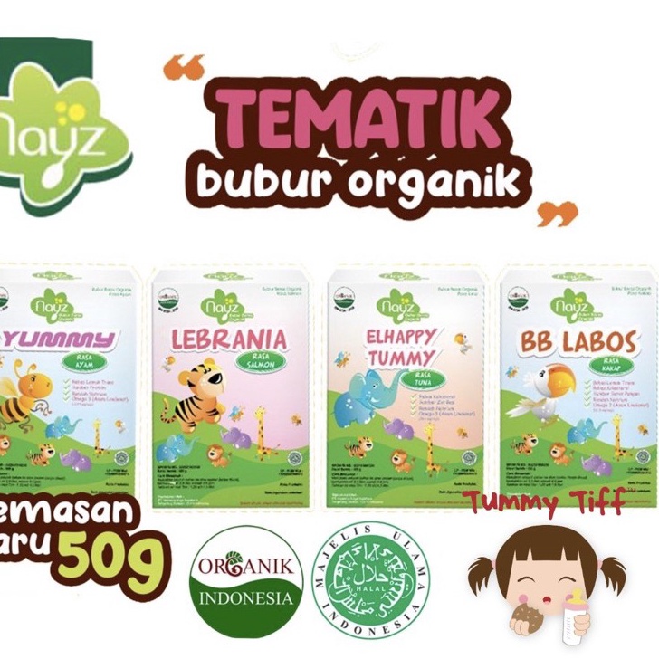 BWBP8825  ✓ NAYZ mpasi BUBUR BERAS BB booster TIM BAYI ORGANIK nay'z nays 50 ml / bubur mpasi organi