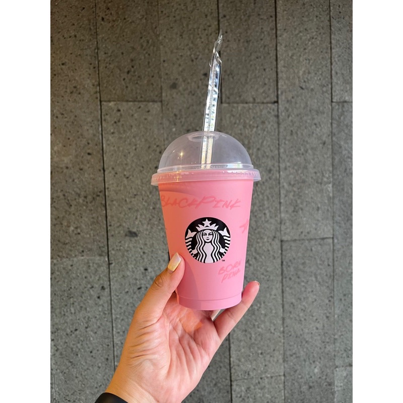reusable cup starbucks blackpink BP gelas tumblr sbux ORIGINAL