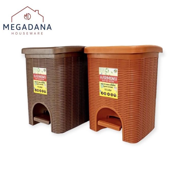 Laris [Md] Tempat Sampah Injak / Tong Sampah Injak Plastik 15 Liter