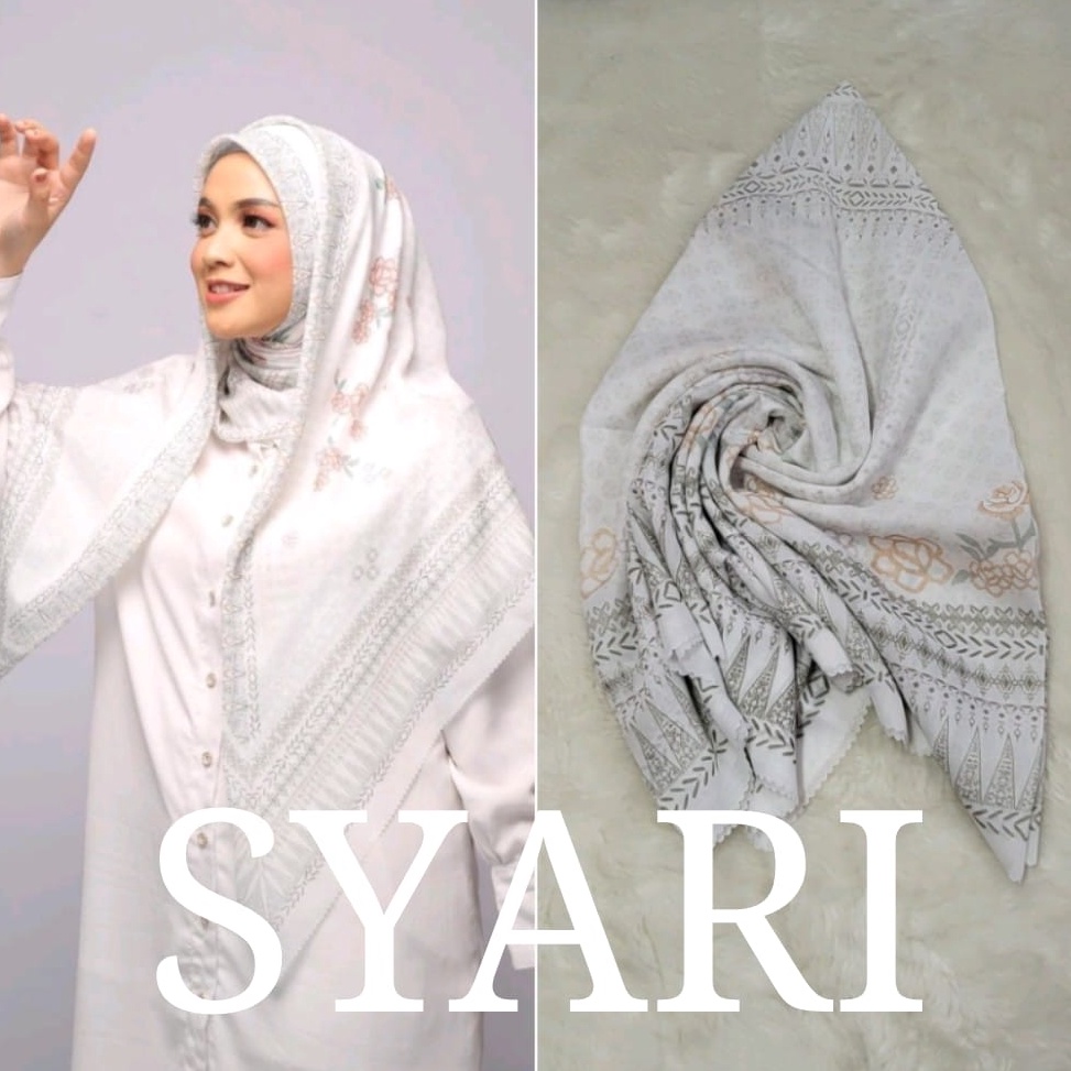 Readystock✿Voal Motif Syari 130 x 130 / Hijab Segi Empat Motif Jumbo 130 x 130 / Jilbab Voal Motif Syari 130 x 130 MAS♣
