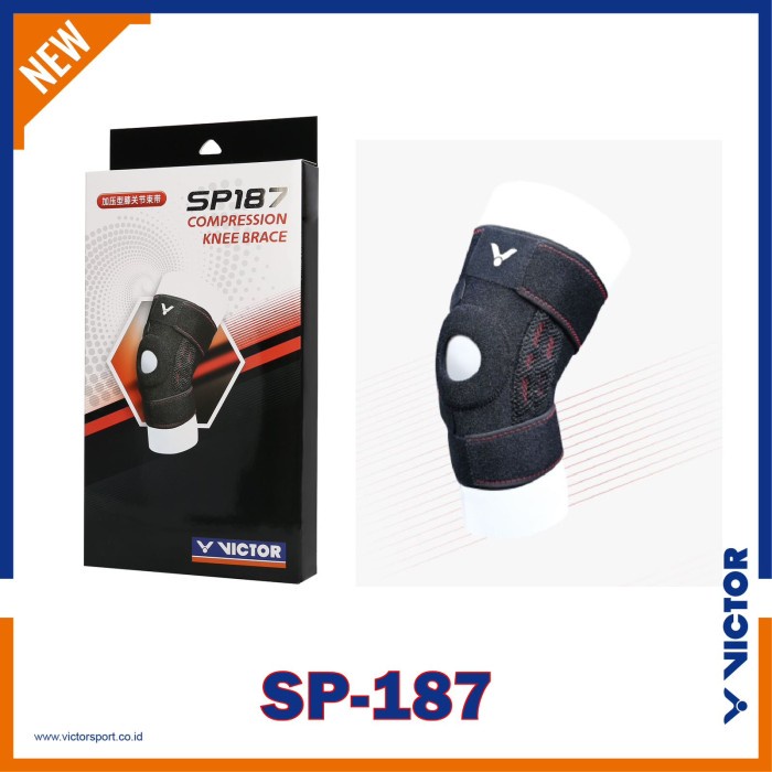 Termurah Deker Badminton Lutut Victor / Compression Knee Brace Sp 187 Original