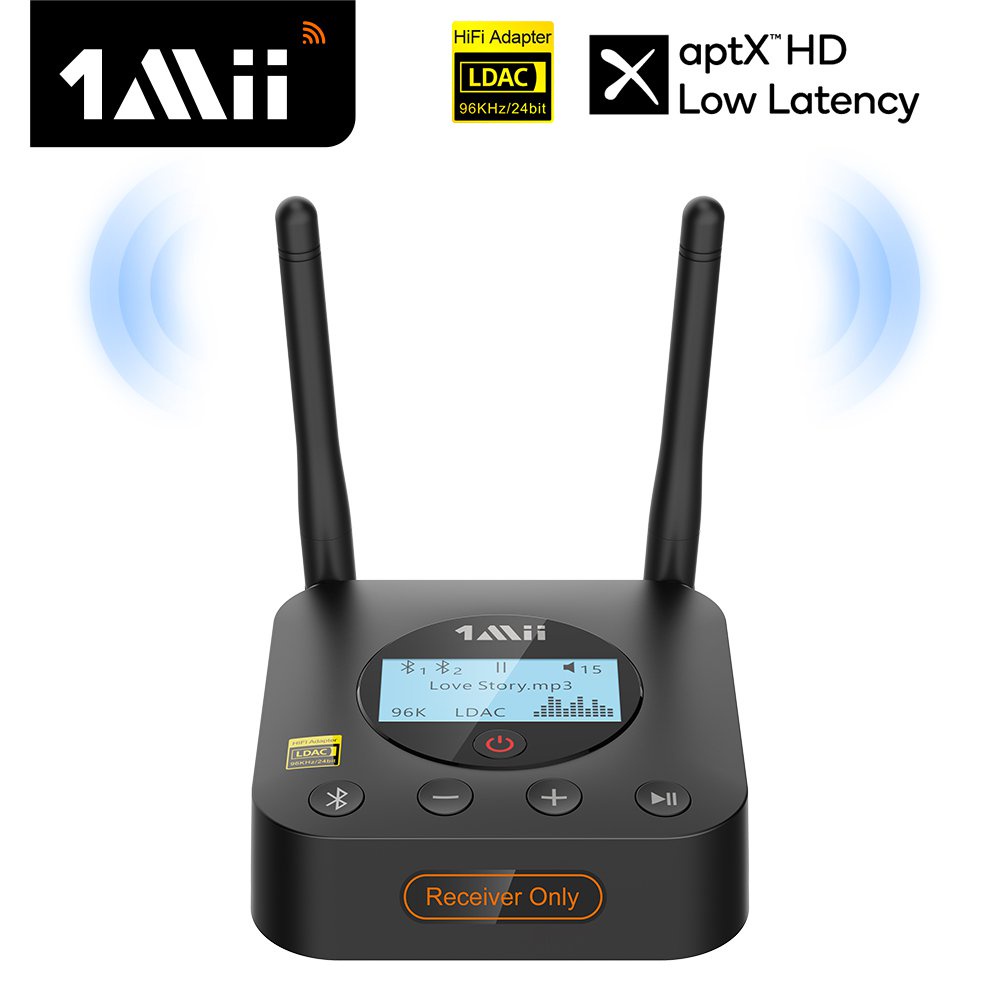 ✅&1Mii B06Pro  Bluetooth 5.1 Receiver HiFi Audio aptX LL HD 3.5mm Aux LDAC Bluetooth Adapter for Hom