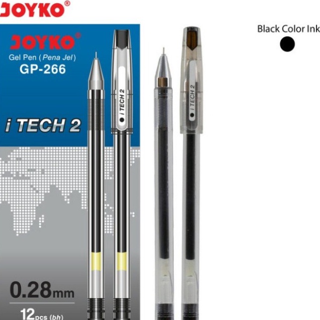 

XCRF9215 (C6369] Gel Pen Joyko GP-266 I TECH HITECH 2 (12pcs)