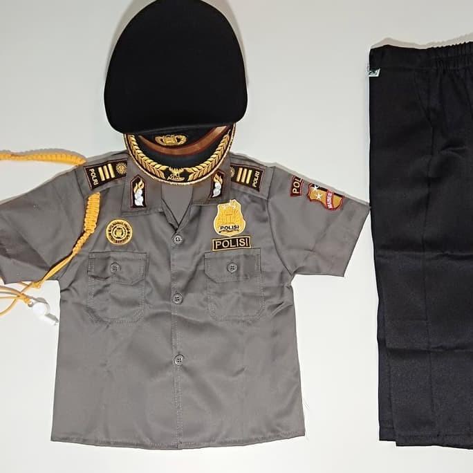 Seragam Profesi Anak Polisi Kostum Setelan Cowok Baju Kijang