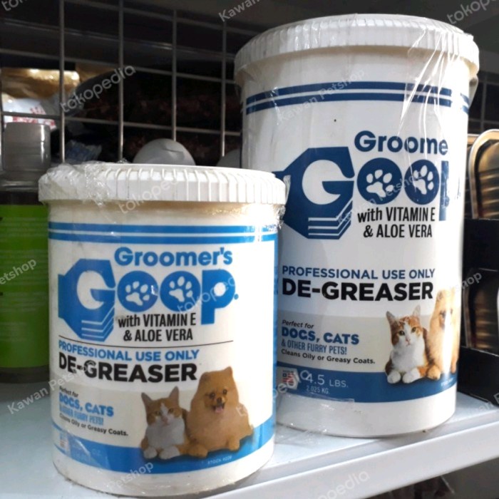 Terlaris Goop Groomer Degreaser Pemutih Bulu Kucing Anjing Goop Groomers