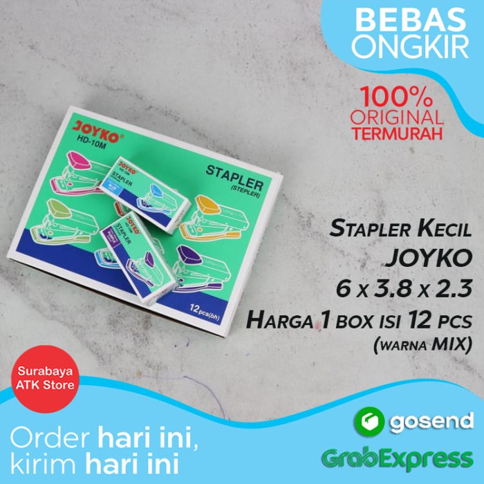 

HARGA DISKON Staples Kecil Joyko HD-10M 12 pcs Stepler Jepretan Stapler