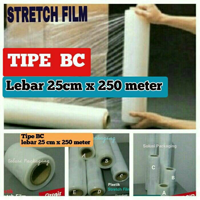 

BRG BARU PLASTIK STRETCH FILM 25CMx250M/WRAPING/WRAP/PLASTIK SEGEL