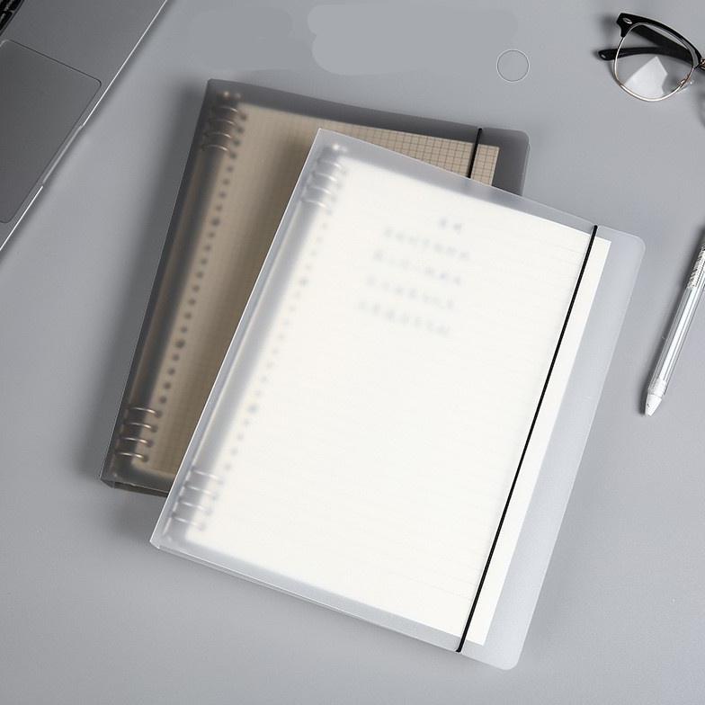 

8.8 Binder / Loose Book Polos Colors Black & White - A5 ~ A4 ( Shell / Hanya Cover Saja ) Grosir !!