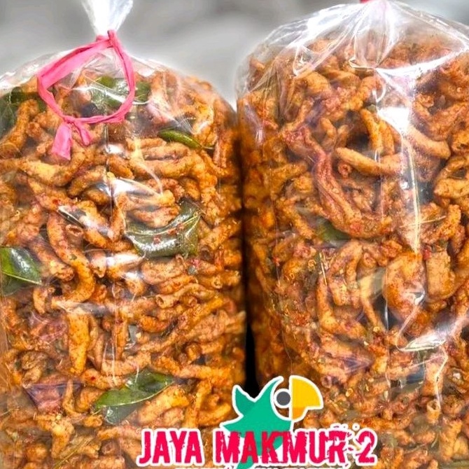 

12.12 1kg keripik usus ayam jaya makmur 2 snack murah