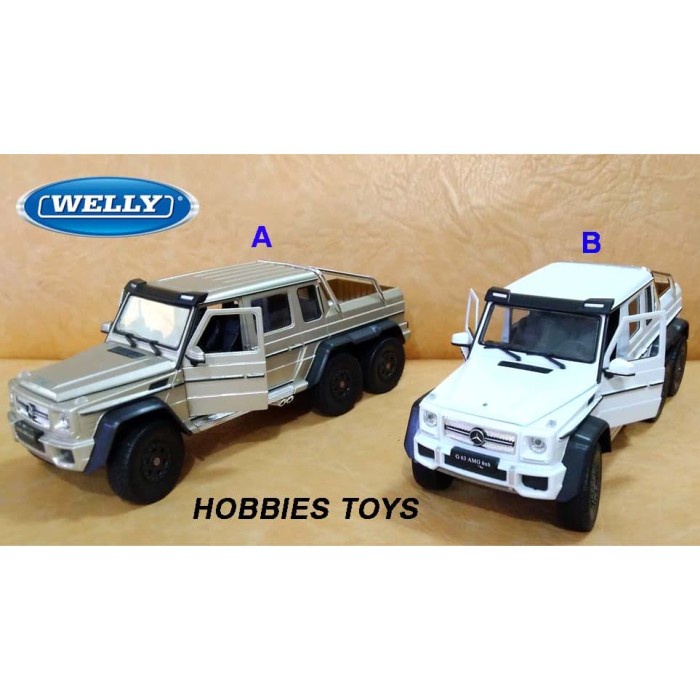 PROMO DIECAST WELLY 1:24 MERCEDES BENZ G63 AMG 6X6 TERLARIS
