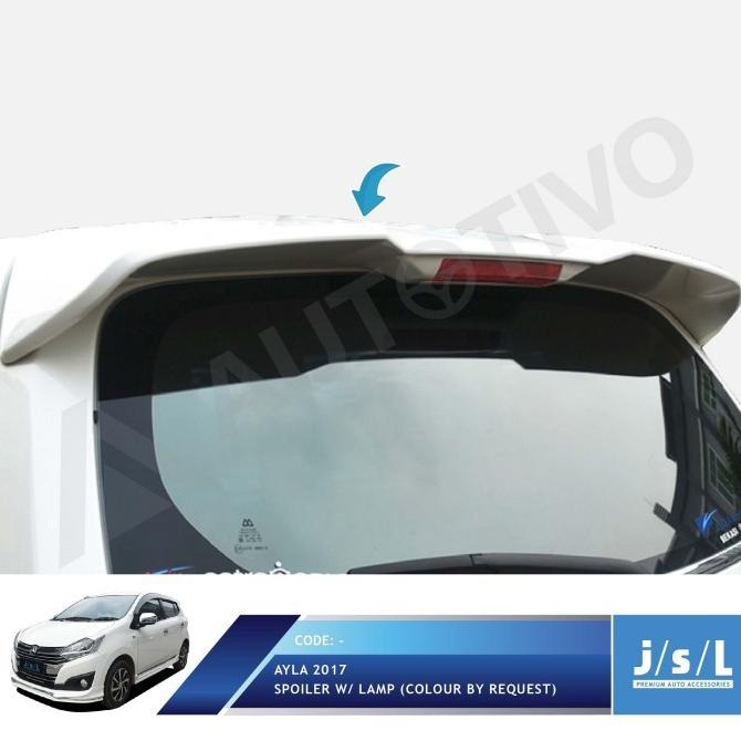 {{{{}}] New Ayla 2017 Spoiler with Lamp / Aksesoris Daihatsu Ayla