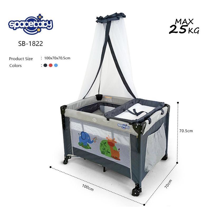 Tempat Tidur Bayi Goyang - Tempat Tidur Bayi Ranjang - Tempat Tidur Bayi Kelambu - BABY BED BOX TEMP