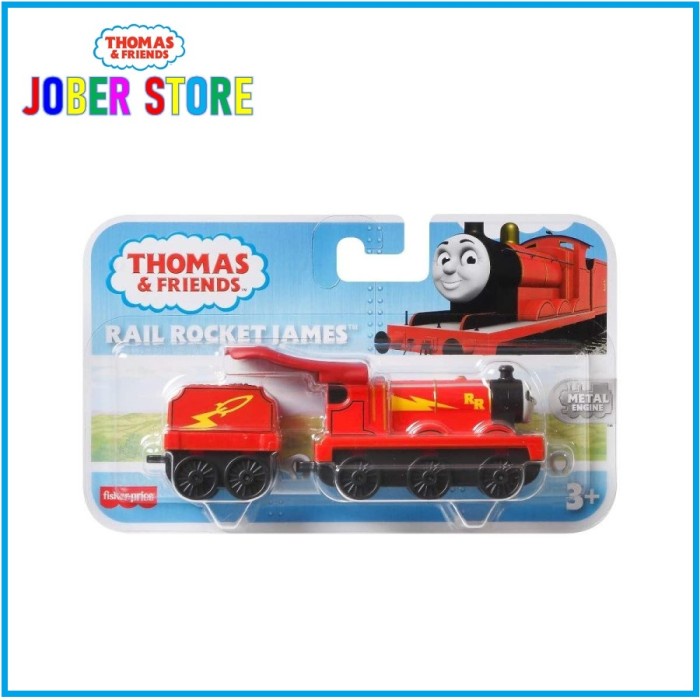 PROMO THOMAS & FRIENDS TRACKMASTER / METAL ENGINE RAIL ROCKET JAMES TERLARIS