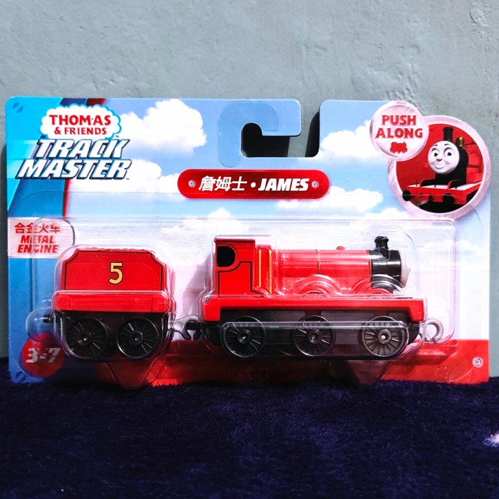 FLASH SALE JAMES THOMAS AND FRIENDS TRACKMASTER PUSH ALONG METAL ENGINE- MAINAN TERLARIS